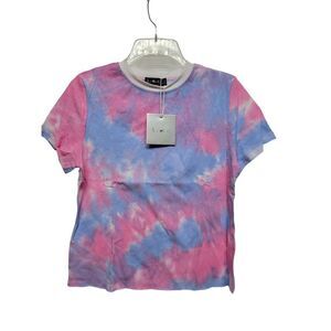 Just Qulla tie-dye cut off top